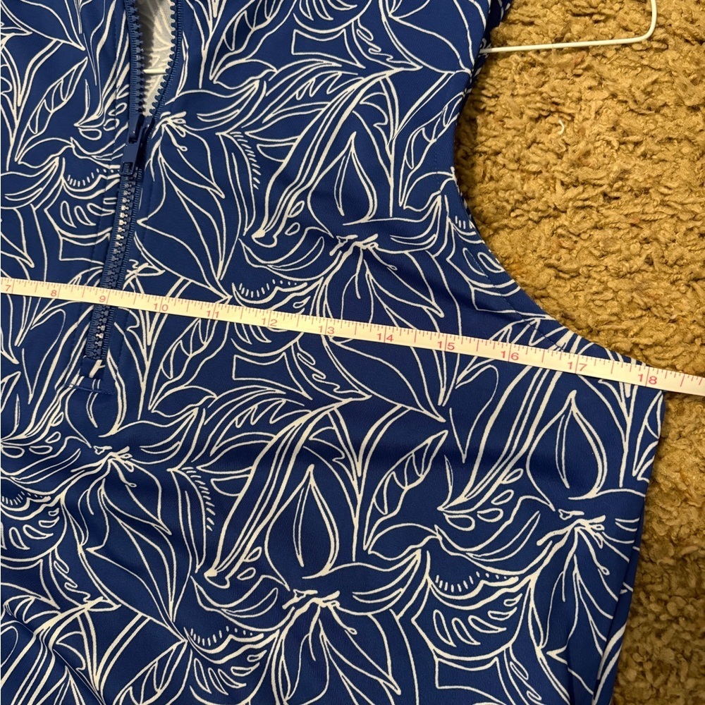 Tommy Bahama Racquet & Paddle Tropical Blue Sleeveless Mini Dress Women’s Large - Picture 7 of 7
